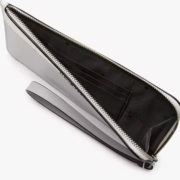 Kate Spade Gray and Cream 3/4 ZIP NWT retail $139 - Picture 2 of 6